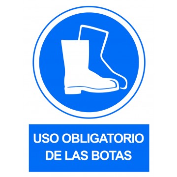 SEÑAL OBLIGATORIA USO BOTAS...